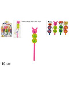 MATITE CON GOMMA ANIMALETTI ASSORTITI