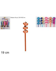 MATITE CON GOMMA PESCIOLINI ASSORTITI