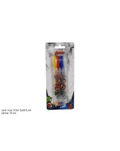 PENNE COLORATE IN BLISTER AVENGERS PZ.4