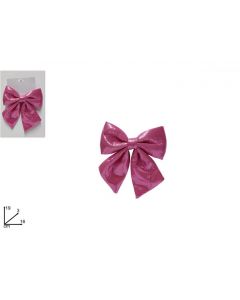 FIOCCO METALLIZZATO ROSA 22CM 