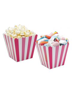 CONTENITORE CARTA SWEETY BOX STRISCE FUCSIA PZ.6