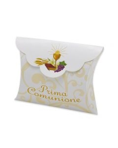 25 SCATOLINE PORTACONFETTI 10x8x3cm La Mia Comunione 81601