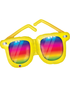 PALLONCINO MYLAR SUPERSHAPE RAINBOW STRIPES SUNGLASSES