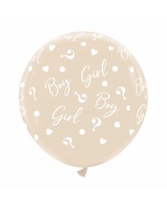 MONGOLFIERA 32" GENDER REVEAL COLOR LATTE BOY OR GIRL? PZ.2
