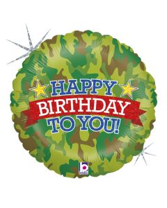 PALLONCINO MYLAR HAPPY BIRTHDAY MIMETICO
