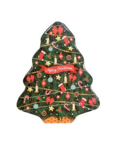 SCATOLINA IN LATTA ALBERO CON CIOCCOLATTINI 120GR