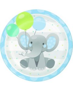 PIATTINI ELEFANTINO AZZURRO PZ.8