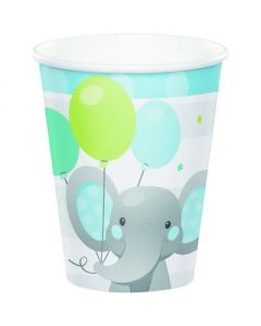 BICCHIERI ELEFANTINO AZZURRO PZ.8