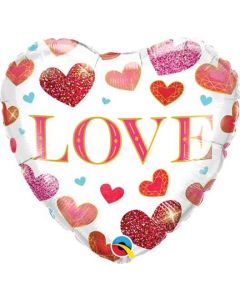 PALLONCINO MYLAR CUORE LOVE LV