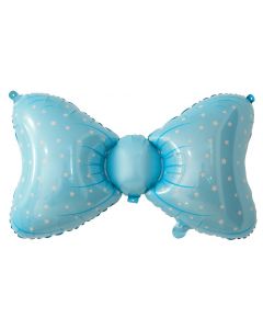 PALLONCINO MYLAR SUPERSHAPE BABY BLUE BOW