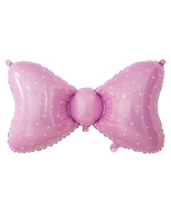 PALLONCINO MYLAR SUPERSHAPE BABY PINK BOW
