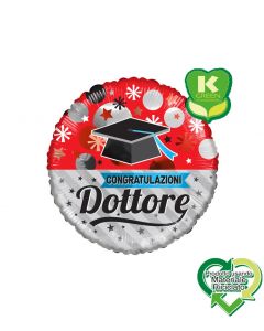 PALLONCINO MYLAR CONGRATULAZIONI DOTTORE