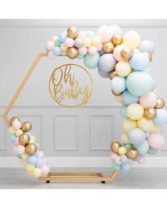 STRUTTURA IN FERRO ESAGONALE ORO