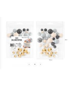 PALLINE CAKE TOPPER VARI COLORI 32PZ