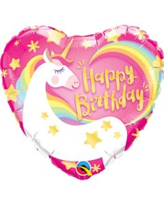 PALLONCINO MYLAR CUORE UNICORNO