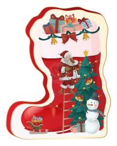 BOX LATTA STIVALE DI BABBO NATALE CON PRALINE 80GR