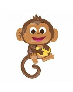 PALLONCINO MYLAR SUPERSHAPE HAPPY MONKEY