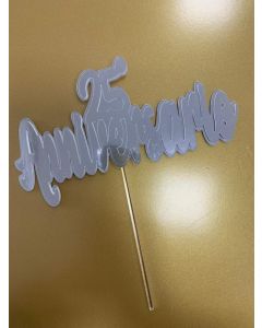 CAKE TOPPER 3D 25° ANNIVERSARIO