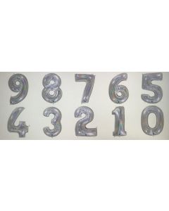 PALLONCINO MYLAR OLOGRAFICO GLITTER NUMERO "2" 1MT