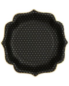 PIATTI POIS CHIC NERO PZ.10