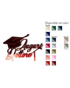 Cake Topper Auguri Dottore Plex