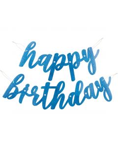 FESTONE HAPPY BIRTHDAY BLU GLITTER