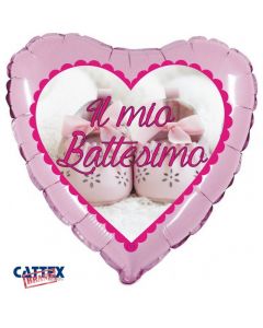 PALLONCINO MYLAR IL MIO BATTESIMO ROSA