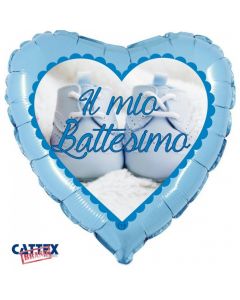 PALLONCINO MYLAR IL MIO BATTESIMO CELESTE