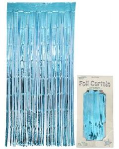 TENDA A FRANGE DECORATIVA METALLIC LIGHT BLUE