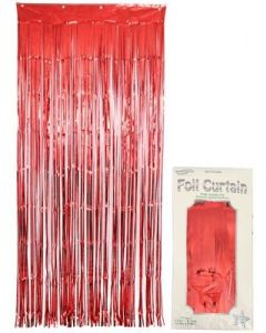 TENDA A FRANGE DECORATIVA METALLIC RED