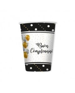 BICCHIERE BUON COMPLEANNO PRESTIGE PZ.8