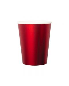 BICCHIERI ROSSI LINEA SATIN PZ.8