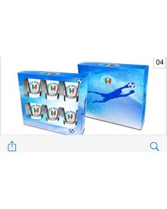 BICCHIERE CHUPITO FORZA NAPOLI 6PZ 35ml