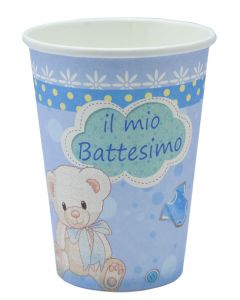 BICCHIERI BATTESIMO CELESTE PZ.8