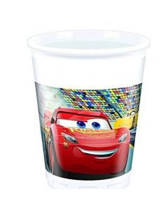 BICCHIERE CARS 3 PZ. 8 