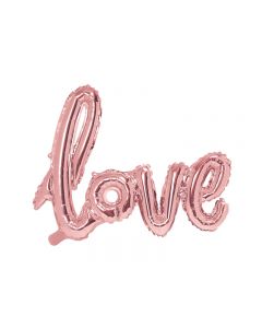 SCRITTA MYLAR LOVE IN CORSIVO ROSA GOLD LV