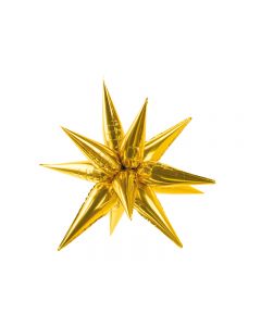 FOIL BALLONS 3D STAR  95cm,ORO.