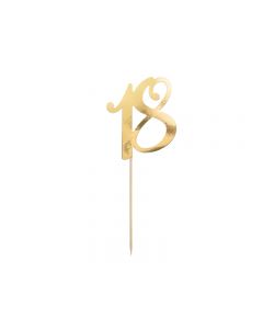CAKE TOPPER 18 GOLD