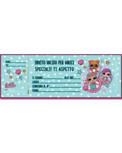 BLOCCHETTO INVITI COMPLEANNO LOL SURPRISE 