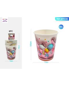 BICCHIERI CAKE PARTY PZ.6 BP0108