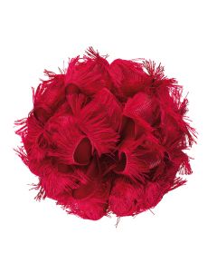 NASTRO CON FRANGE ROSSO 30mmx10mt