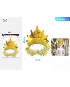 CERCHIETTO HAPPY NEW YEAR ORO BU0138