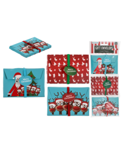 SET 3 BUSTE REGALO DI AUGURI CHRISTMAS