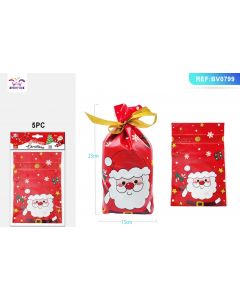 SACCHETTI PER DOLCI BABBO NATALE PZ.5 BV0799