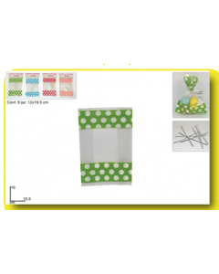 SACCHETTI DECORATIVI PASQUA 10,5X16CM   PZ.8