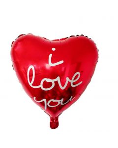 PALLONCINO MYLAR CUORE ROSSO I LOVE YOU 18" BW0007 LV