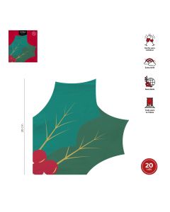 TOVAGLIOLO AGRIFOGLIO 33X33 CM