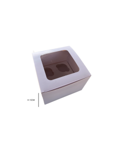 SCATOLA ALTA PER 4 CUPCAKE AZUCREN