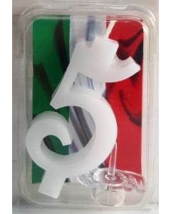 CANDELINA NUMERICA COLORATA NR. 5