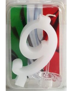 CANDELINA NUMERICA COLORATA NR. 9